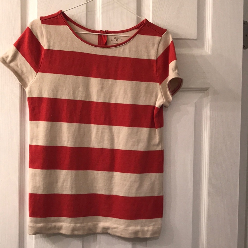 Cute pink and cream striped shirt
